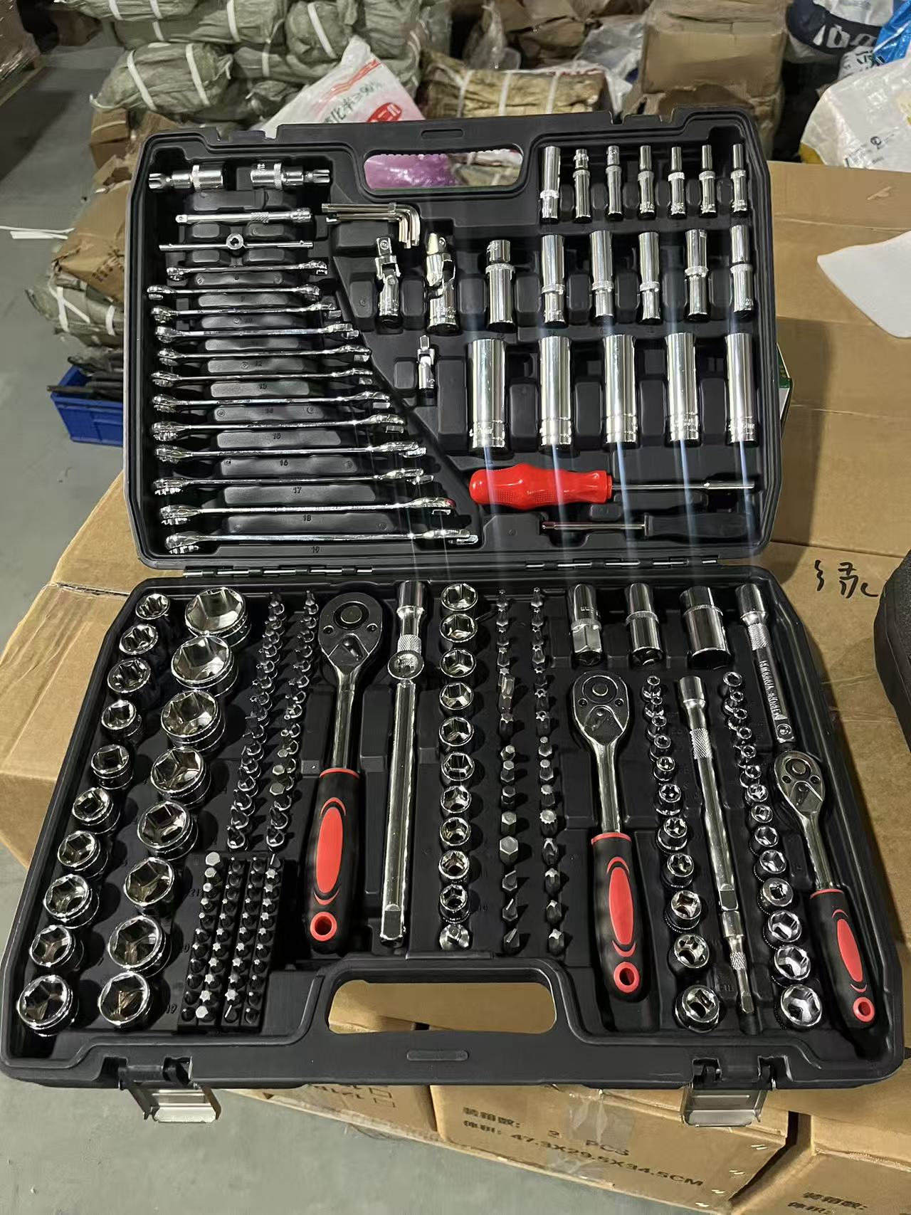 Power Tools Set - طقم أدوات إصلاح السيارات 216 قطعة،