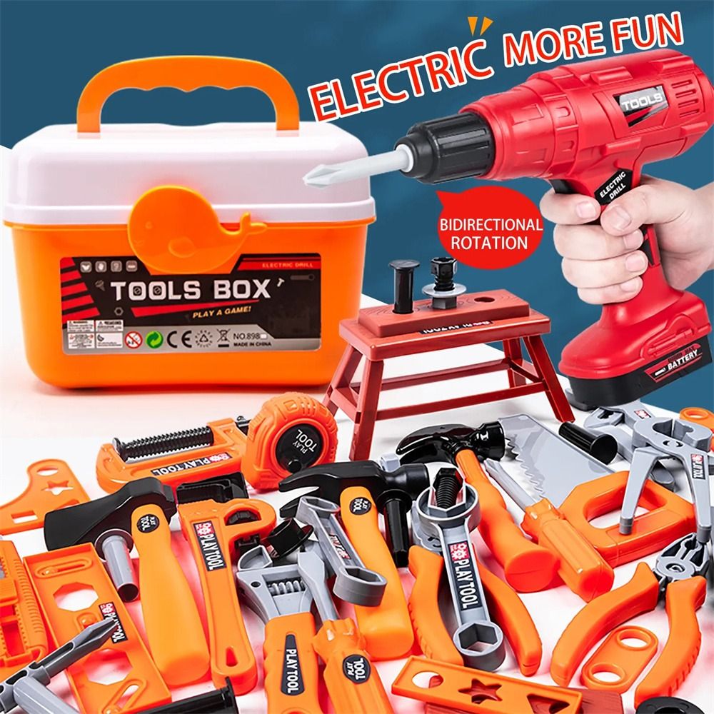 Power Tools Kids - مجموعة أدوات ألعاب كهربائية للأطفال: مثقاب