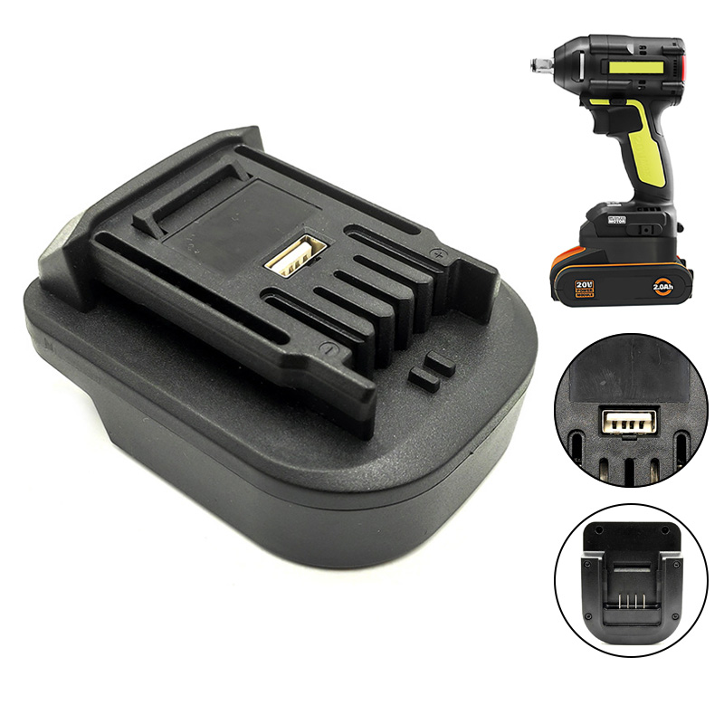 Power Tools Green - مهايئ بطارية محول ل Worx 4Pin
