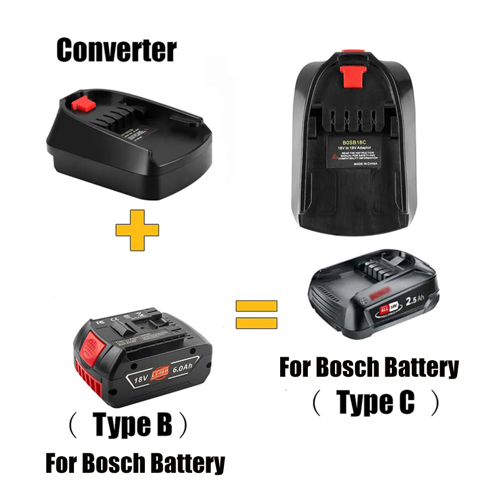 Power Tools Green - محول البطارية يستخدم لبوش 18 فولت