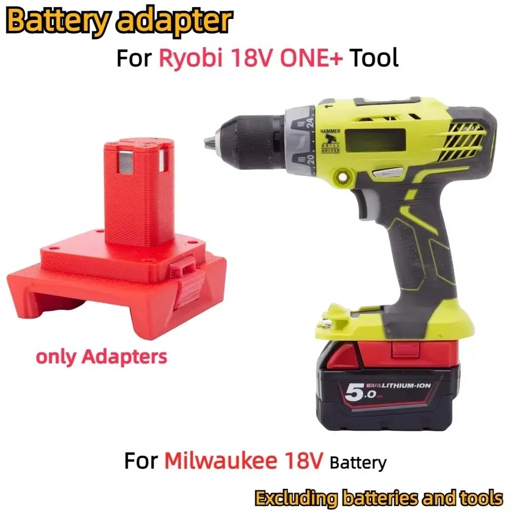 Power Tools Ryobi - محول بطارية لتحويل بطاريات ميلووكي 18