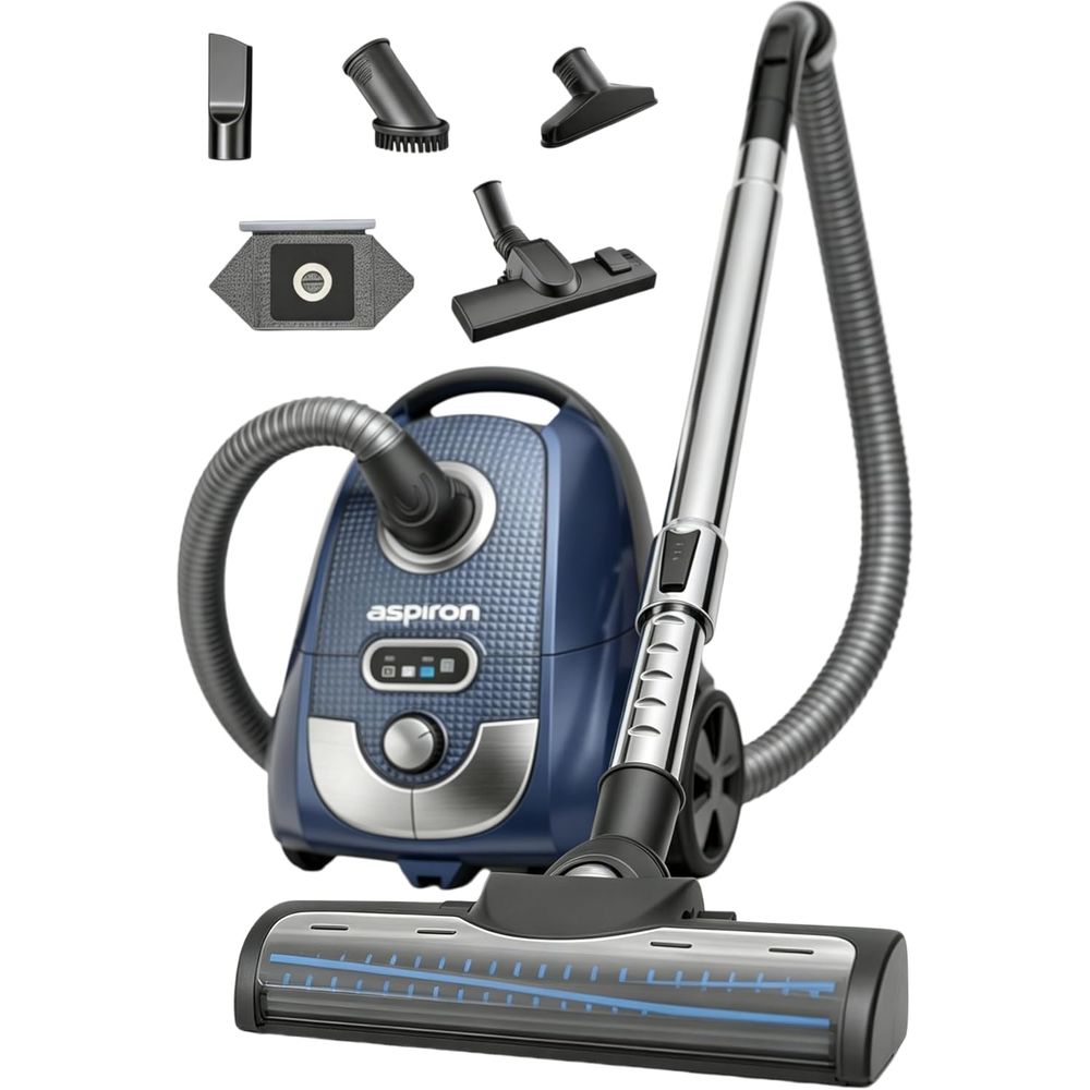Bag Power Tools - مكنسة كهربائية أسطوانية، 1600 واط/40 كيلو
