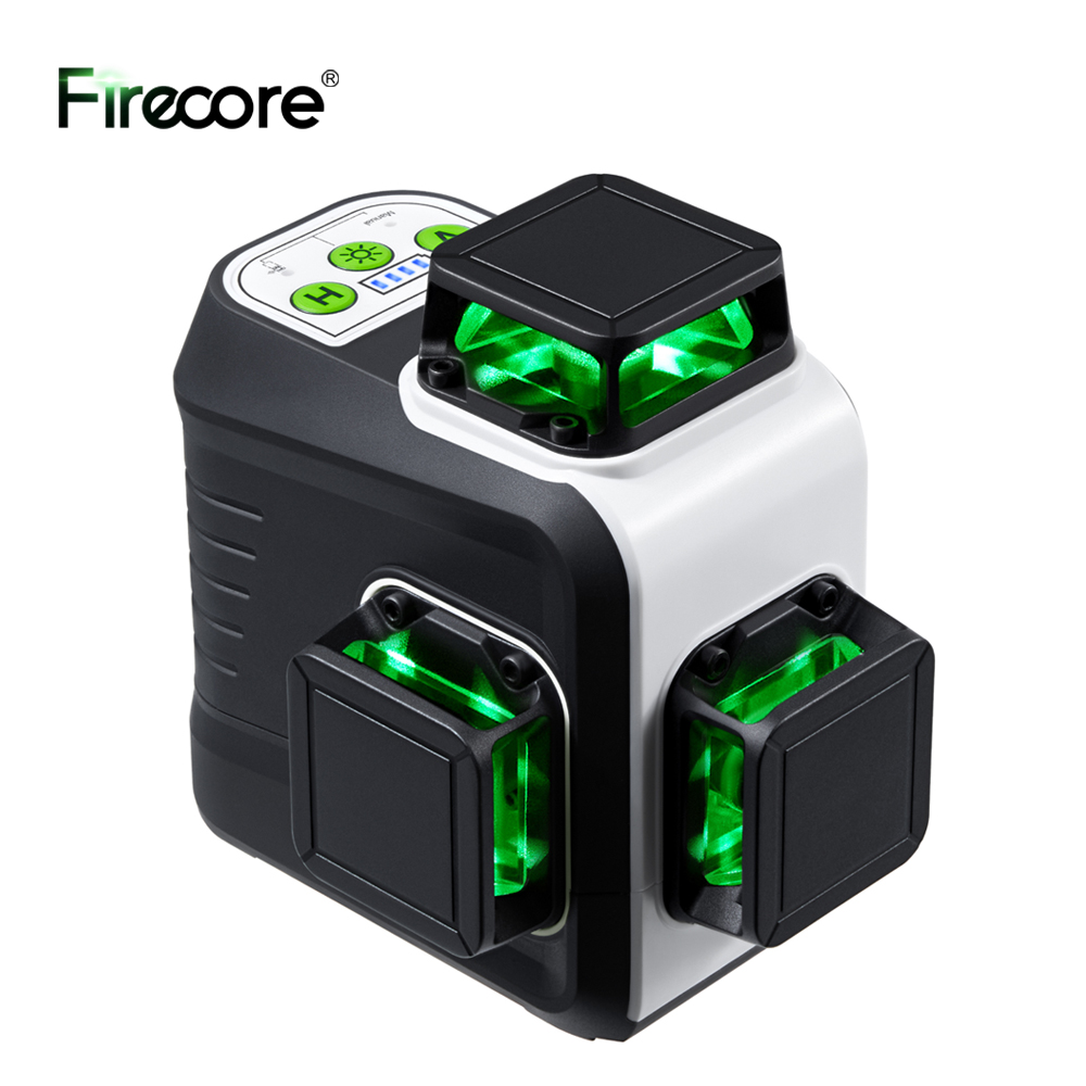 Power Tools Green - FIRECORE 360 مستوى الليزر 12 خطوط