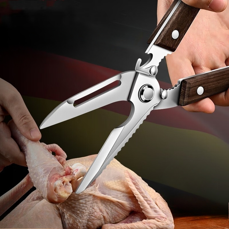 مقص مطبخ ممتاز بمقبض خشبي من ا - مراجعة Power Tools Wood وسعره