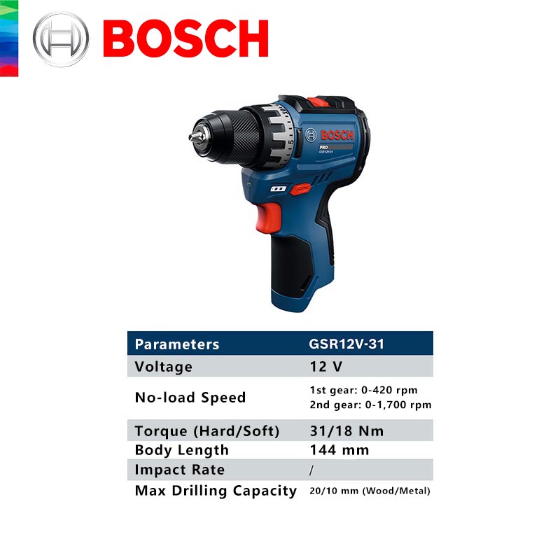 بوش GSR 12V-31 مثقاب لاسلكي اح - مراجعة Power Tools Wood وسعره