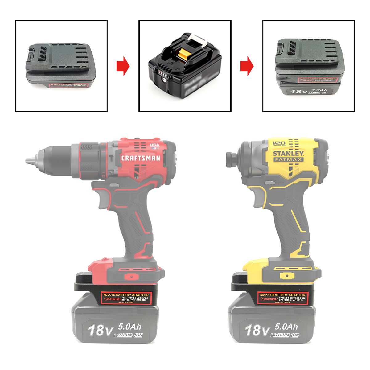 محول بطارية محول لماكيتا 18 فو - مراجعة Power Tools Stanley وسعره