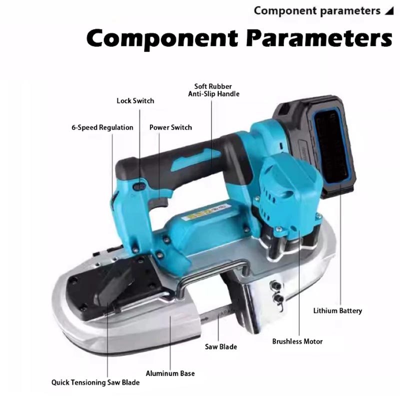 منشار شريطي محمول بقوة 490 واط - مراجعة Power Tools Portable وسعره