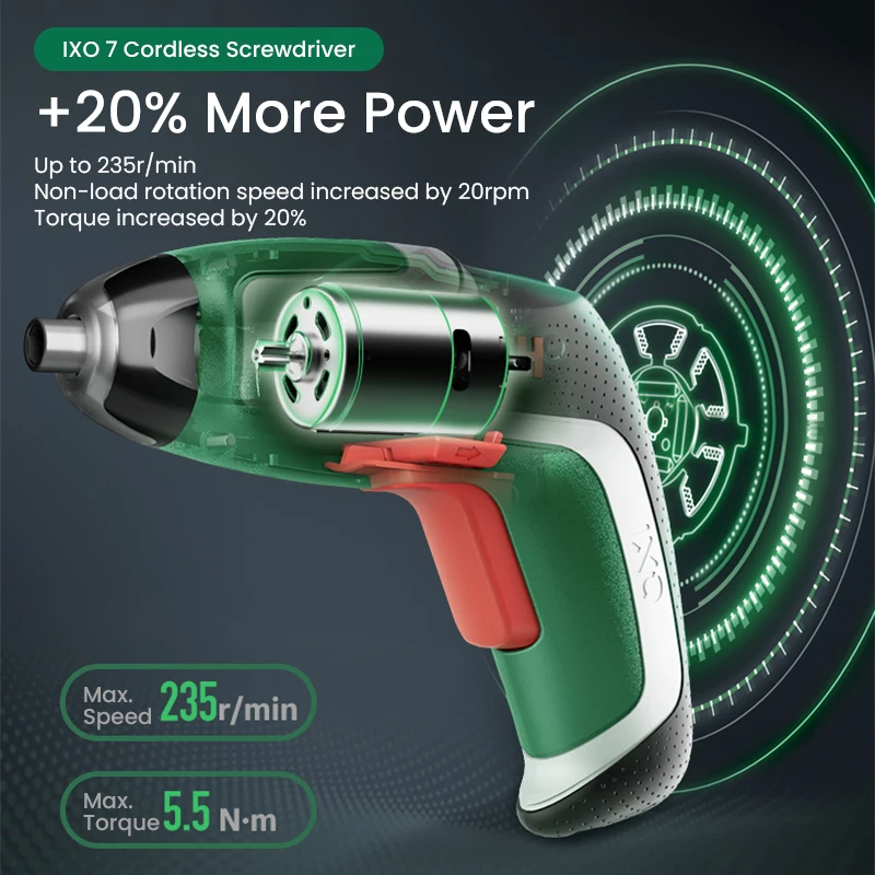 مفك براغي لاسلكي بوش IXO 7 بقو - مراجعة Power Tools Portable وسعره