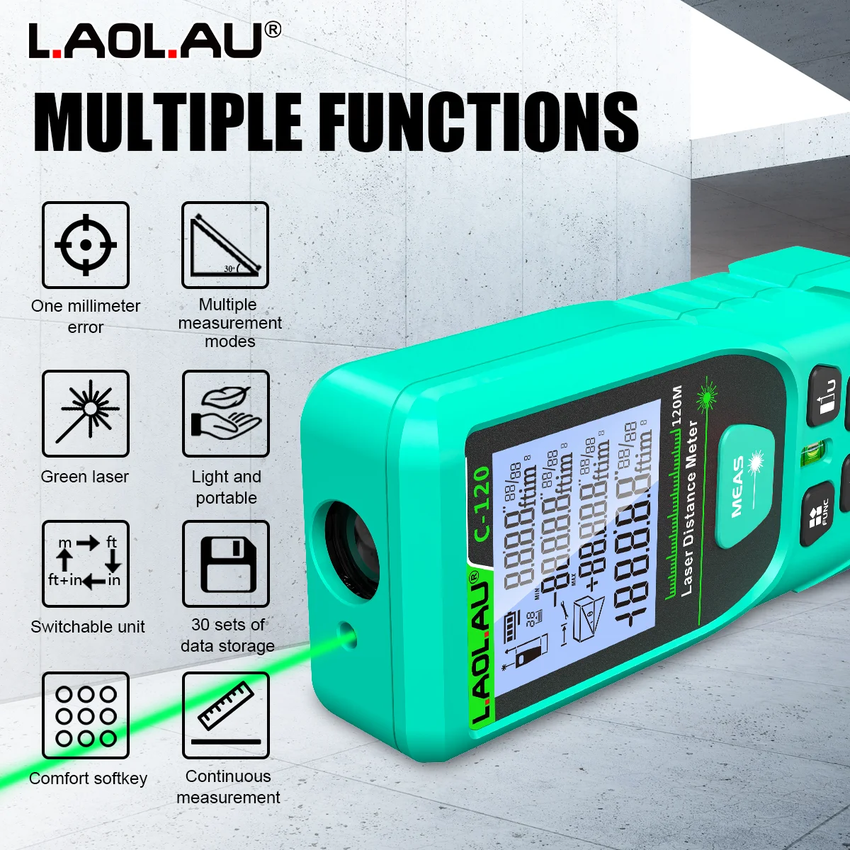 جهاز قياس المسافات بالليزر الر - مراجعة Power Tools Green وسعره