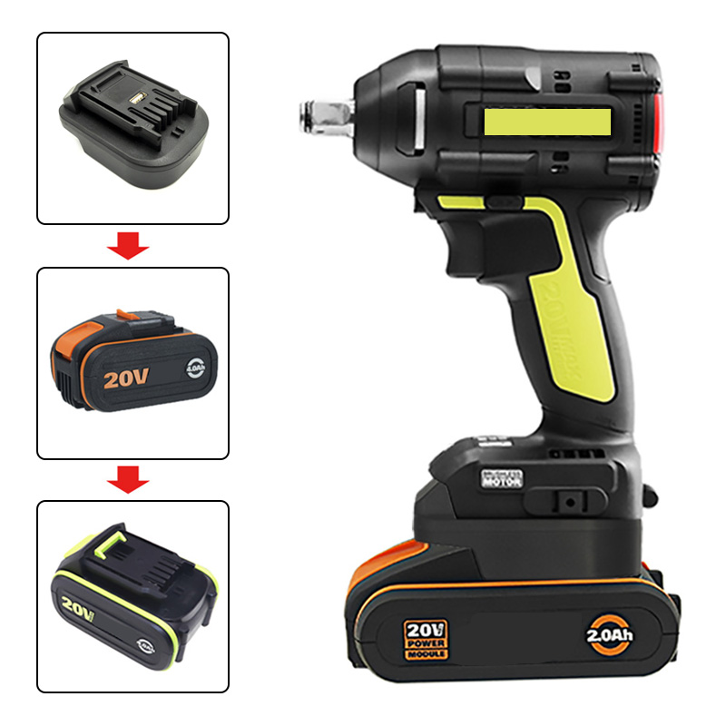 مهايئ بطارية محول ل Worx 4Pin  - مراجعة Power Tools Green وسعره