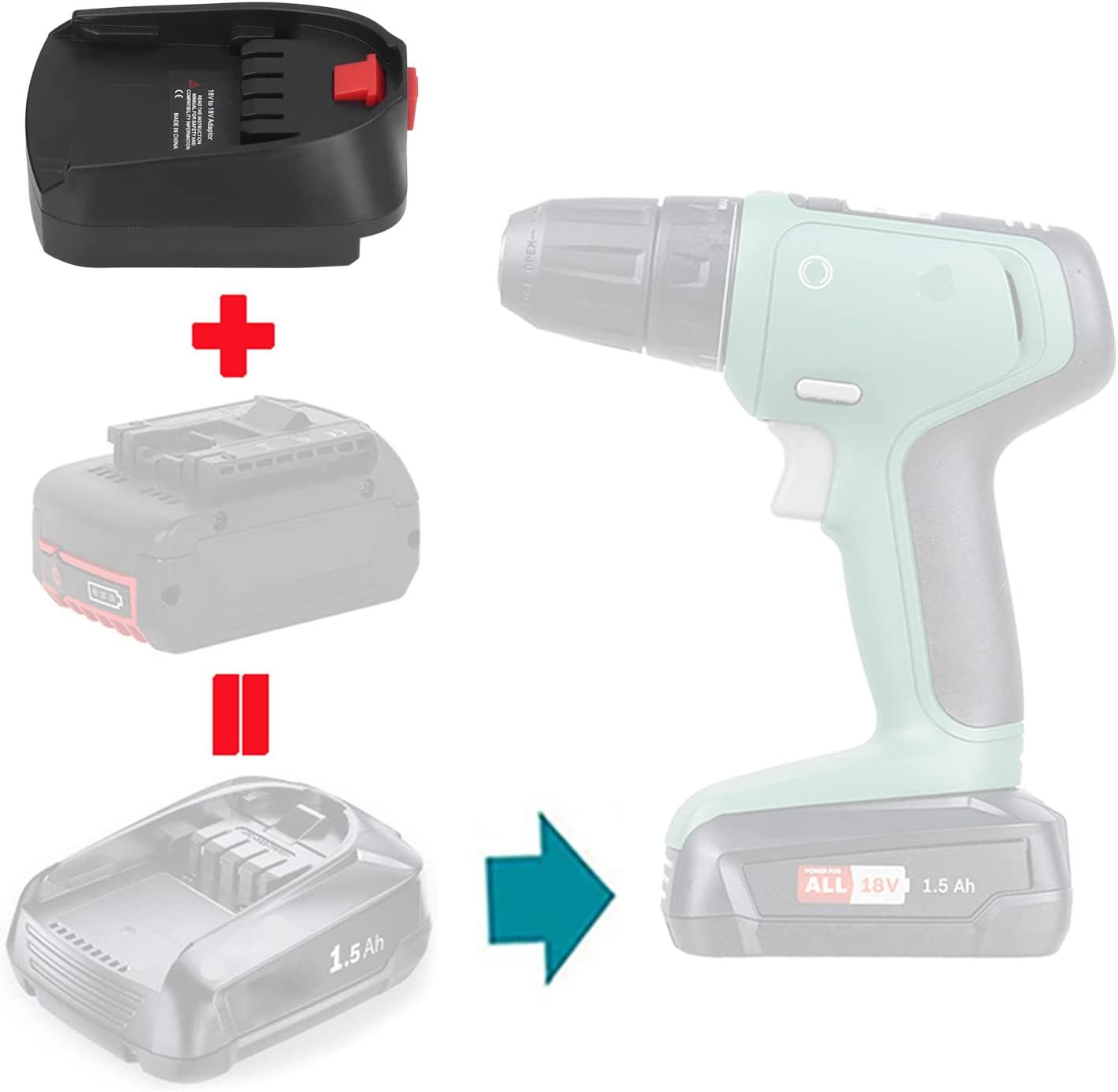 محول البطارية يستخدم لبوش 18 ف - مراجعة Power Tools Green وسعره