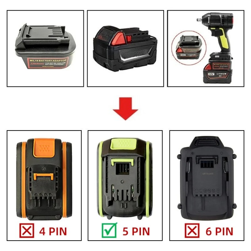 محول بطارية لمحول بطاريات ليثي - مراجعة Power Tools Green وسعره