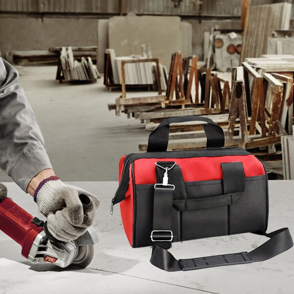 حقيبة أدوات متعددة الجيوب مقاو - مراجعة Bag Power Tools وسعره
