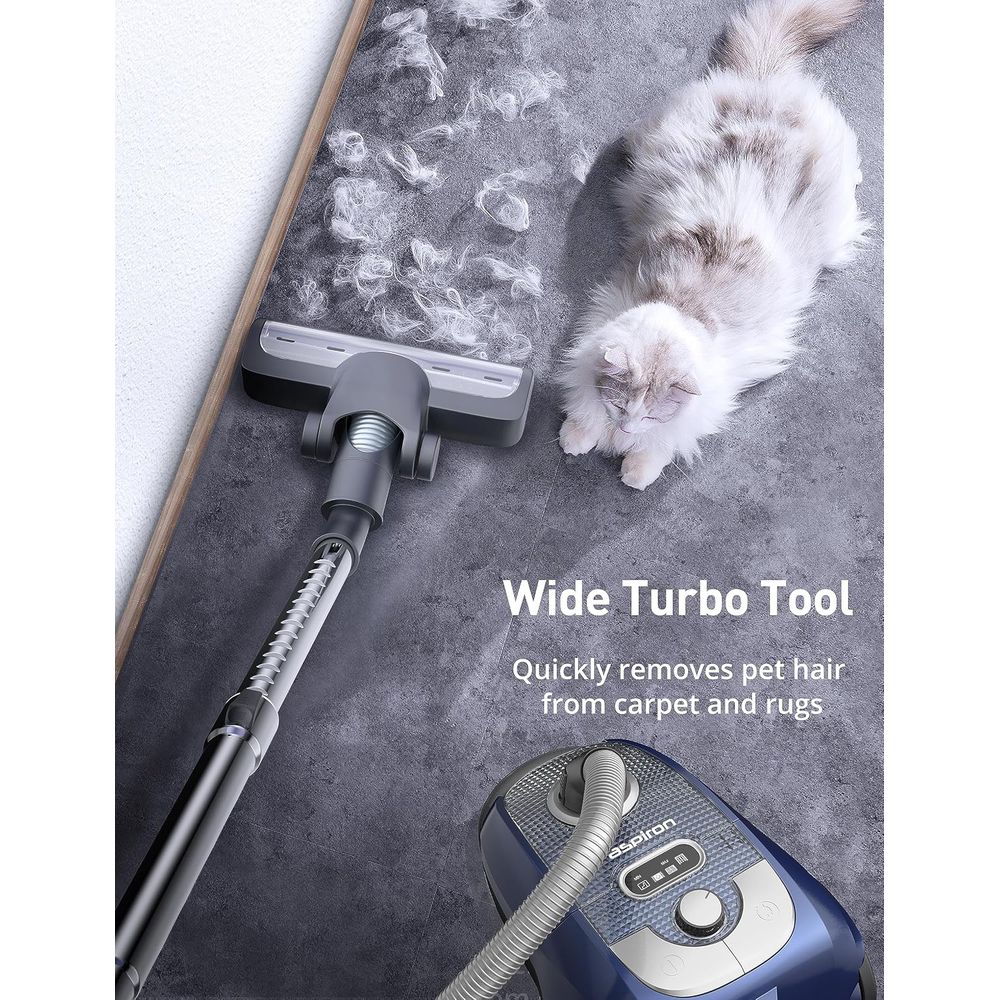 مكنسة كهربائية أسطوانية، 1600  - مراجعة Bag Power Tools وسعره