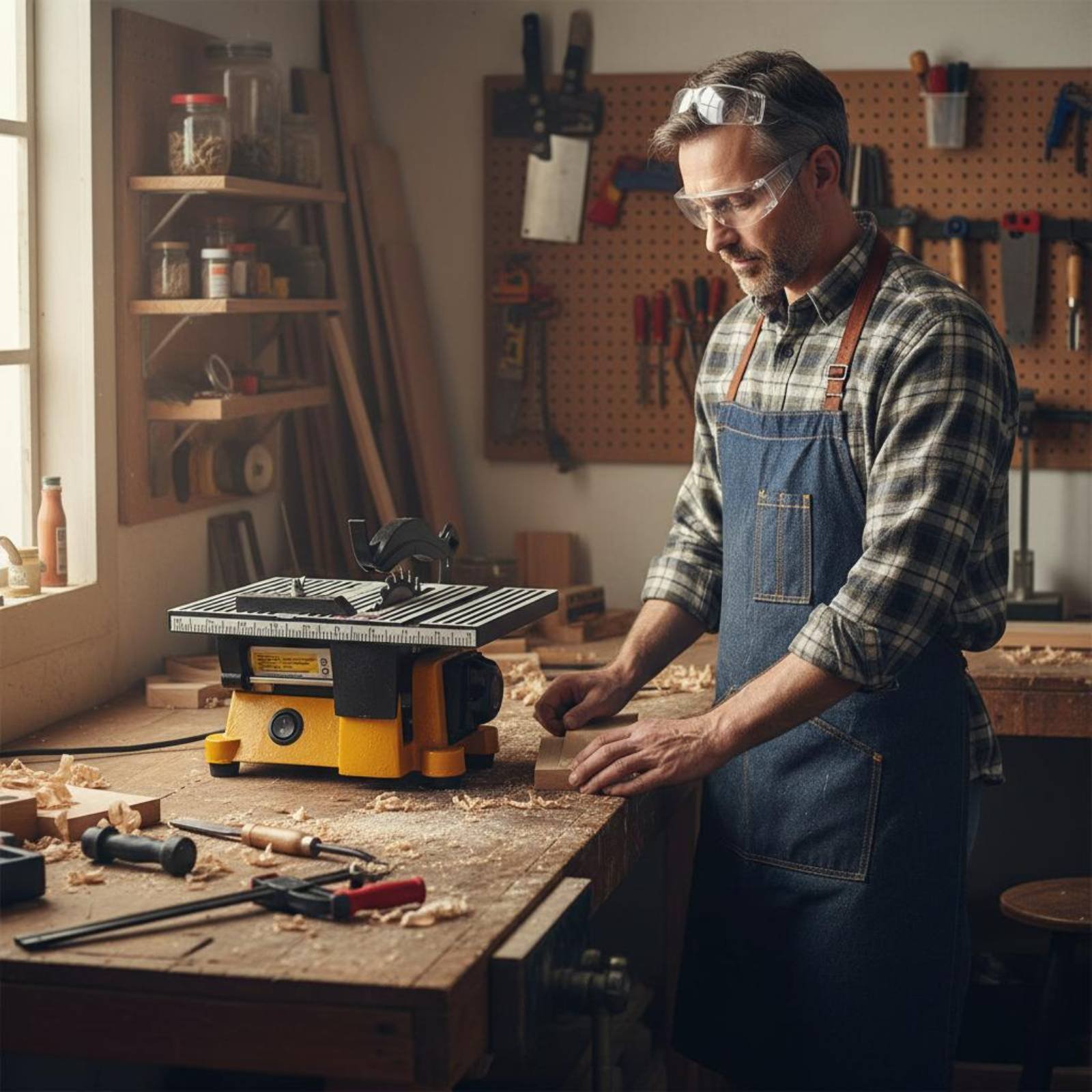 منشار طاولة صغير محمول، آلة قط - مراجعة Power Tools Workshop وسعره
