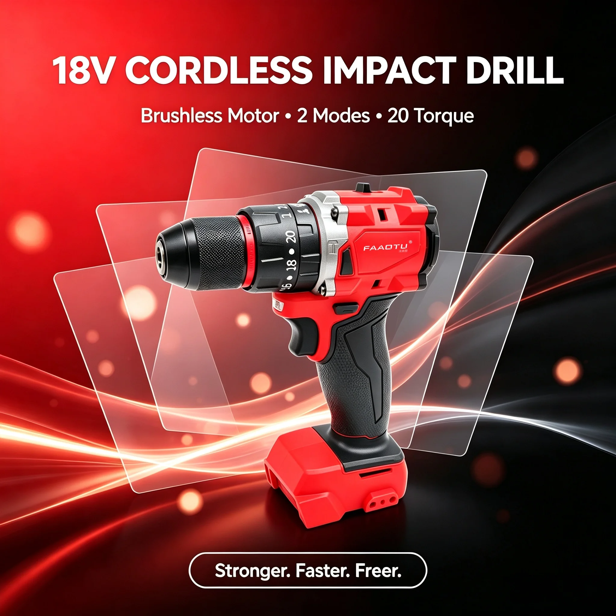 مثقاب طرق لاسلكي بدون فرشاة FA - مراجعة Power Tools Set وسعره